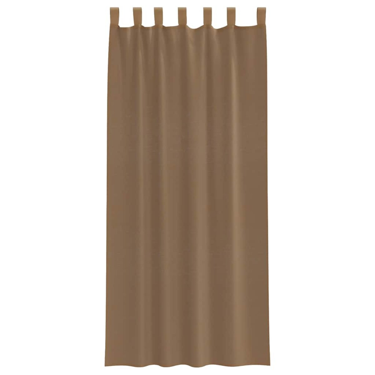 vidaXL Zasłony woalowe z pętelkami 2 szt. Jasnobrązowe 140x245 cm