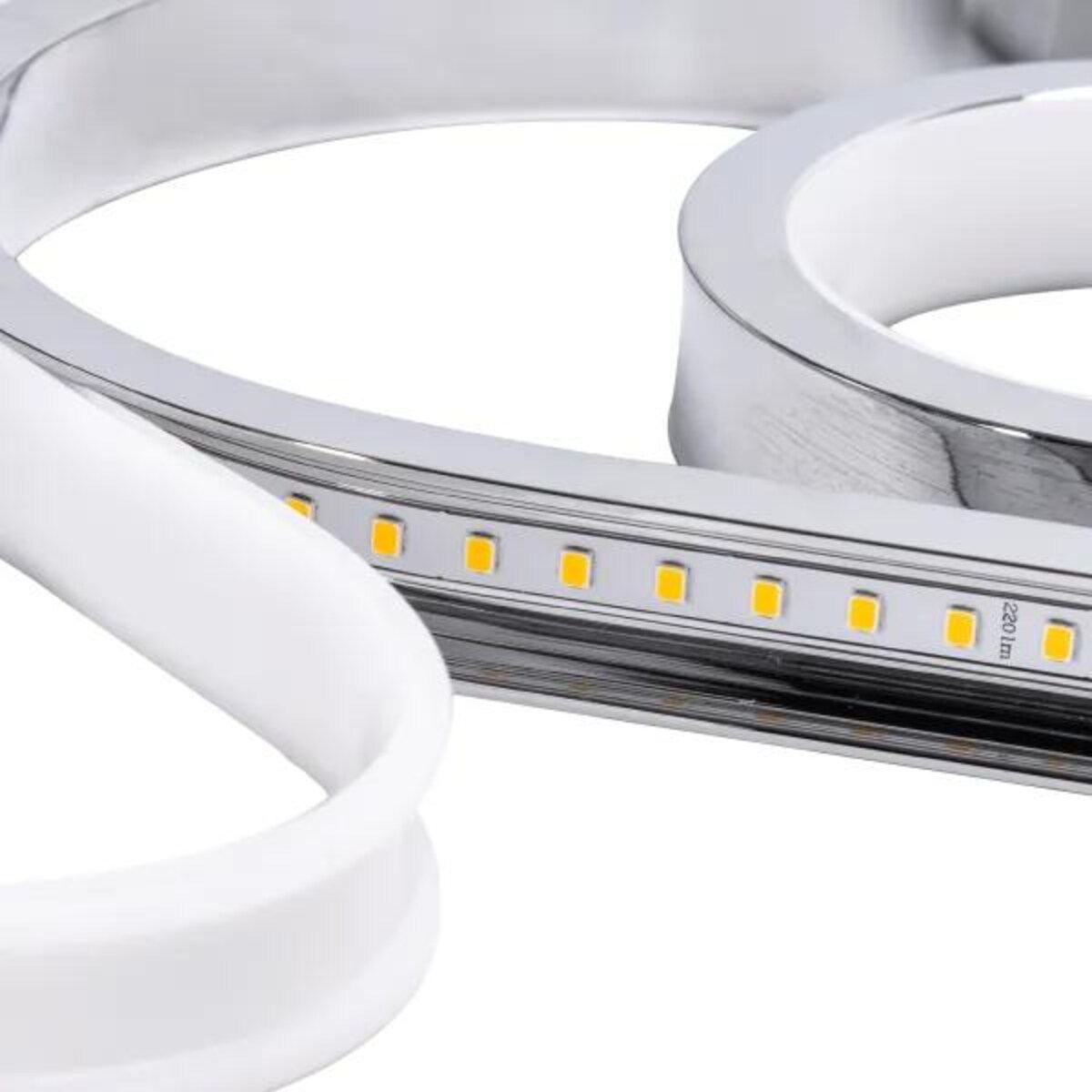 lampa wisząca led z metalu i silikonu, 35 w, 2700k owalna