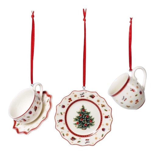 Ozdoby choinkowe, naczynia Toy‘s Delight Decoration, 3 szt, Villeroy & Boch