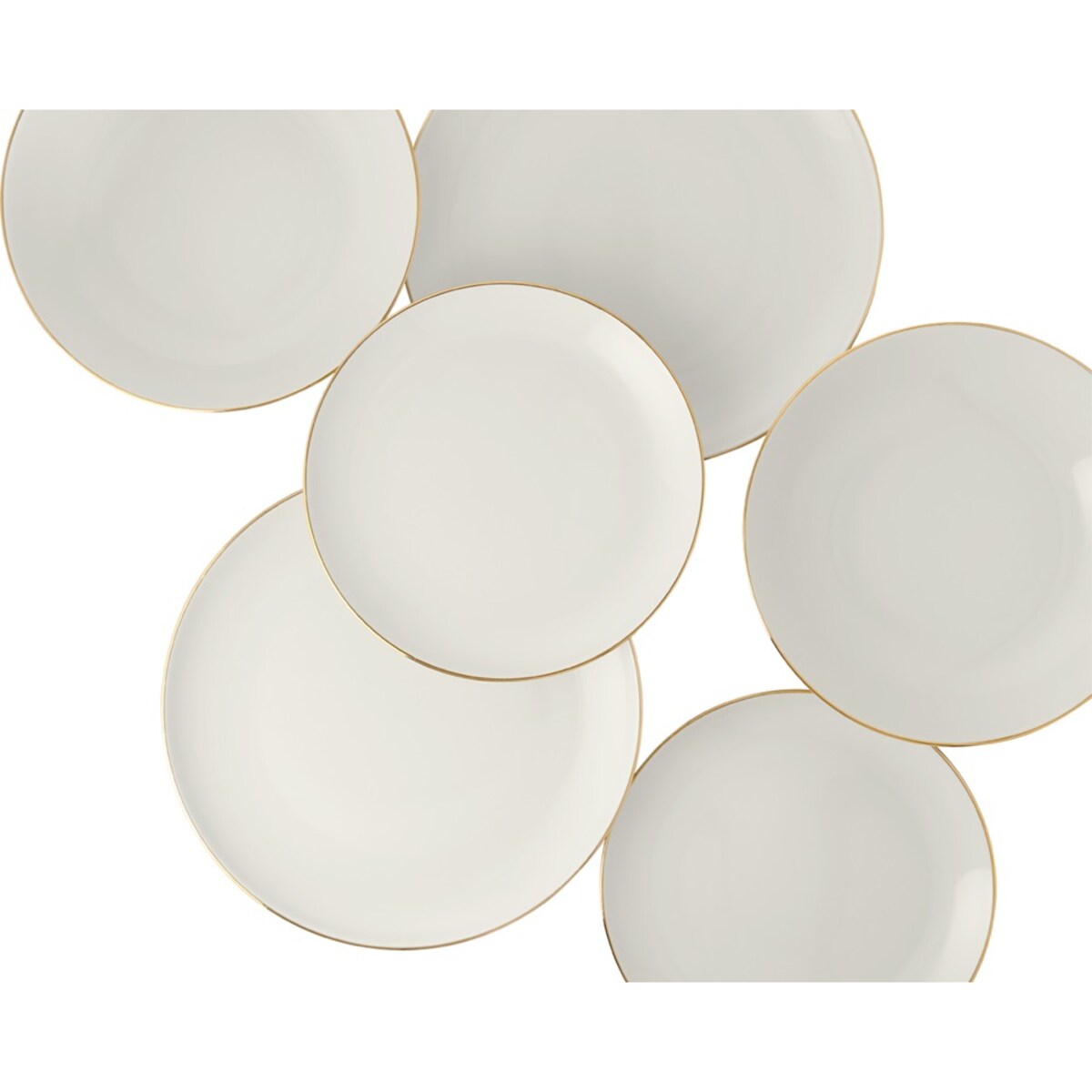 Zestaw talerzy dla 6 osób 18 el. City Złoty Świt GL90