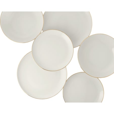 Zestaw talerzy dla 6 osób 18 el. City Złoty Świt GL90