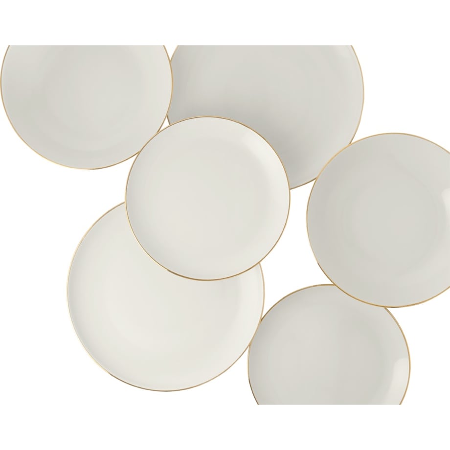 Zestaw talerzy dla 6 osób 18 el. City Złoty Świt GL90