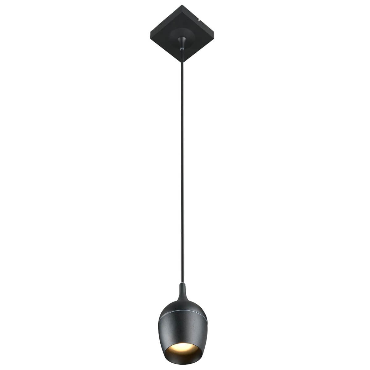 Wisząca lampa metalowa Preston do łazienki IP44 czarna