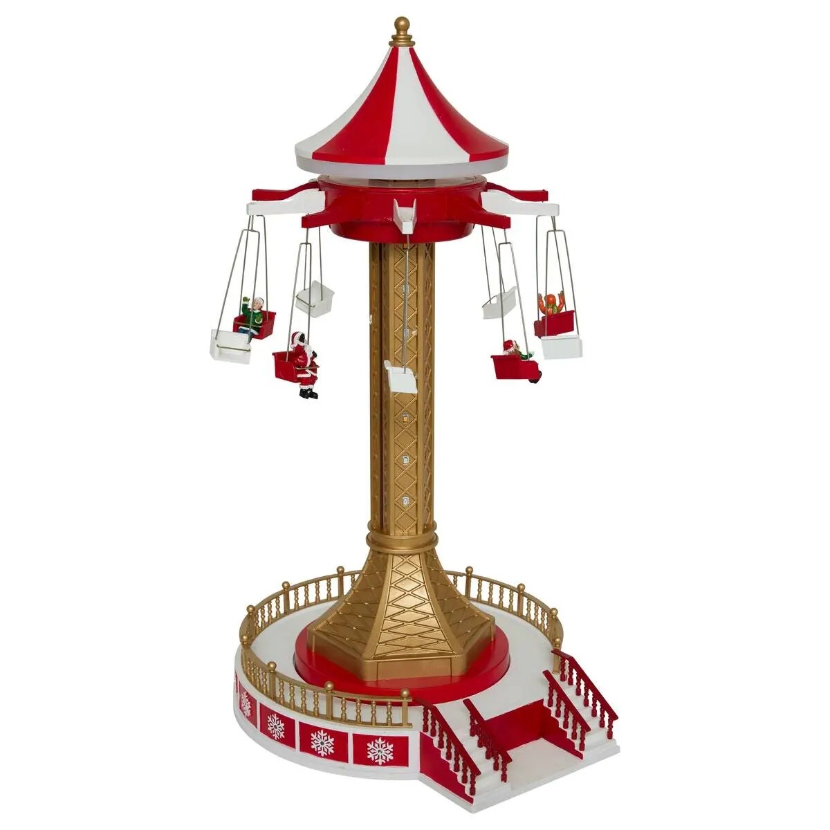 Dekoracja - grająca scenka świąteczna Karuzela 52x32x27,5 cm