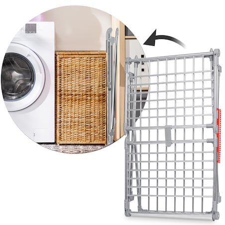 Suszarka na pranie ze stali nierdzewnej stojąca 19m Massido Debora