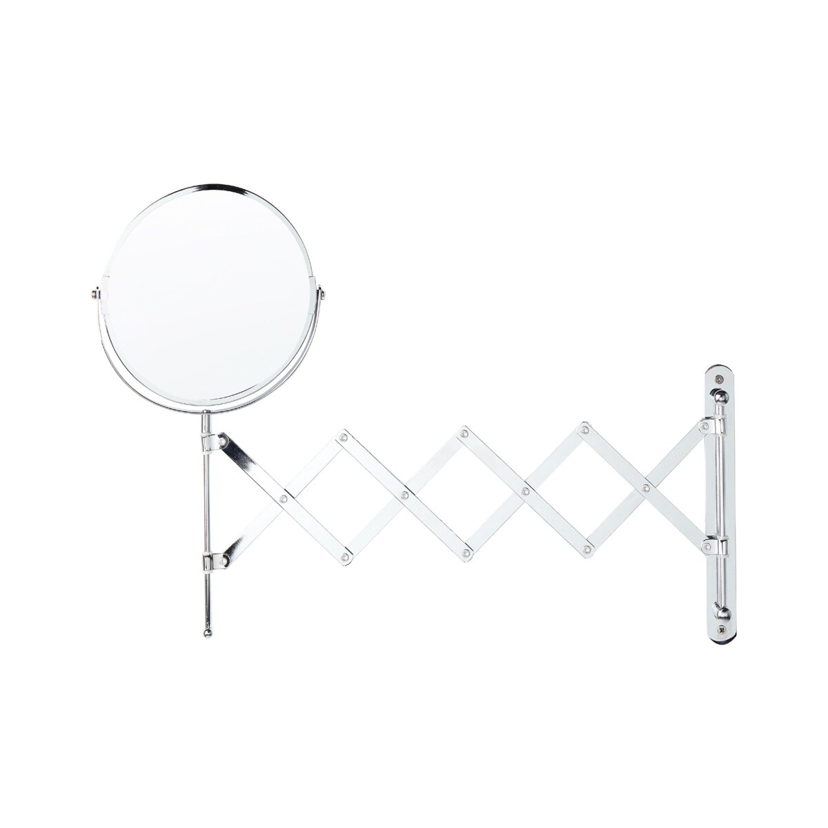 Lusterko kosmetyczne ścienne na wysięgniku ø 19 cm srebrne YVELINES