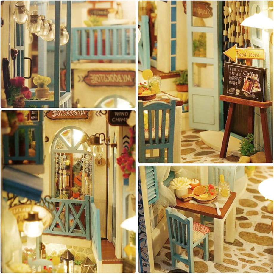 Miniaturowy domek Book Nook - Morska Bryza