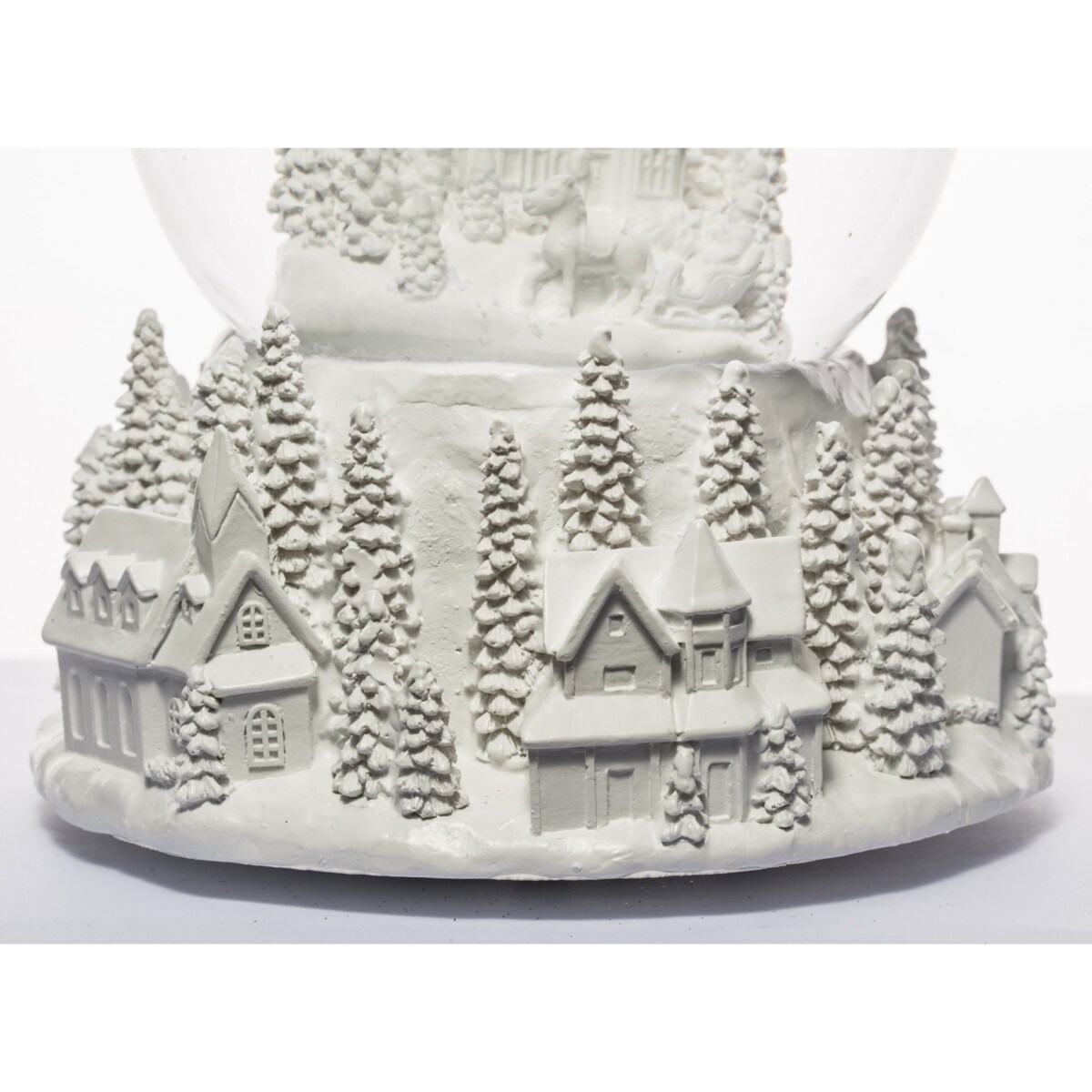 Szklana kula śnieżna z pozytywką 17x15x15 cm GLASBAL