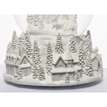 Szklana kula śnieżna z pozytywką 17x15x15 cm GLASBAL