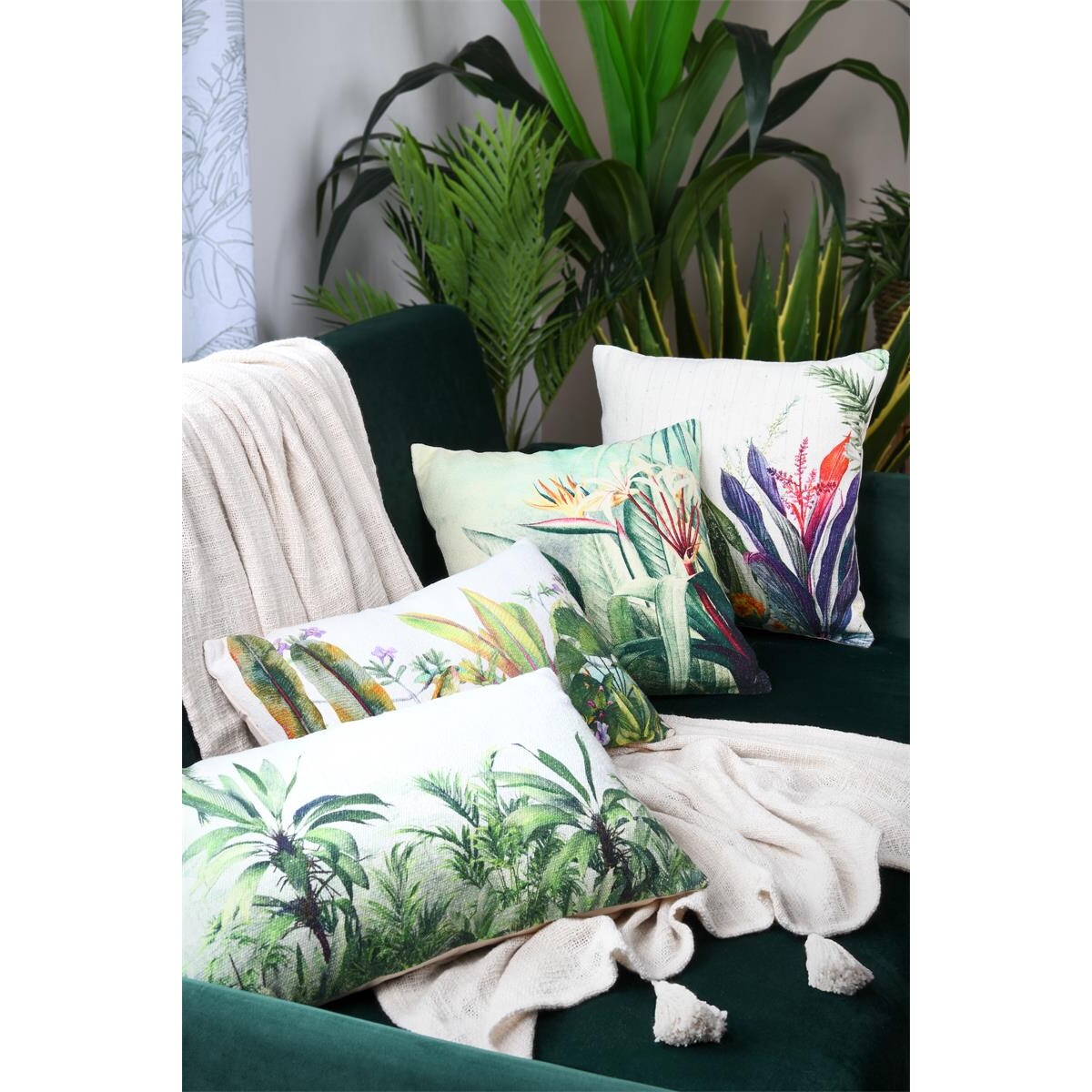 Koc bawełniany SANCHEZ z chwostami, 125 x 150 cm