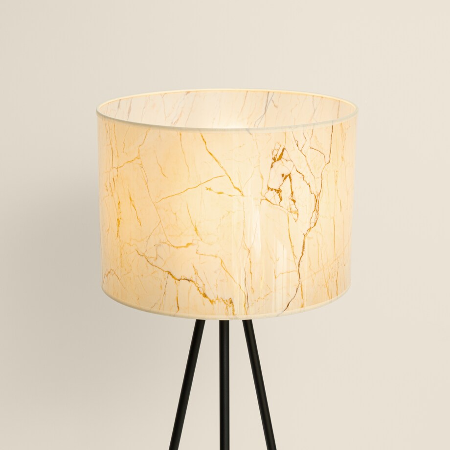 Lampa podłogowa NEVIA beżowy marmur