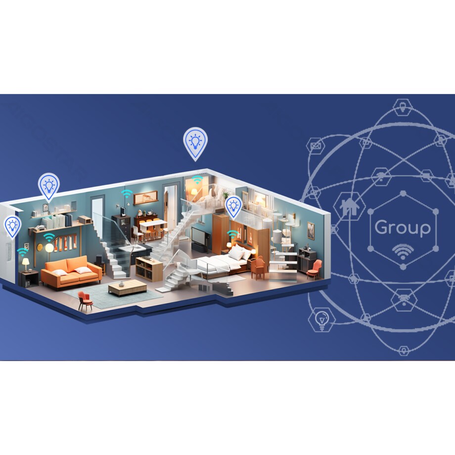 inteligentna żarówka bluetooth mesh c35 4.5w cct