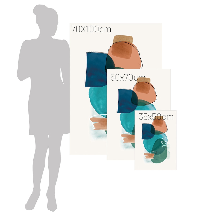 Obraz na płótnie Abstract Art II, 50 x 70 cm