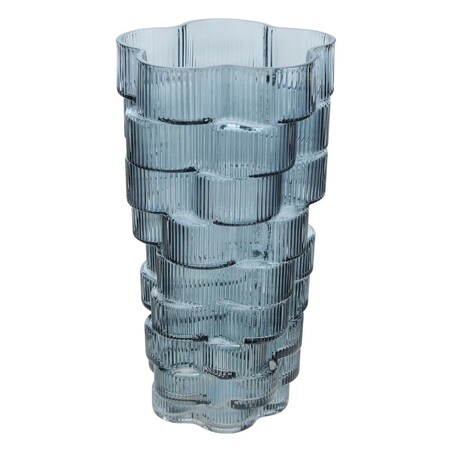 Wazon szklany, niebieski, 30 cm, Sky