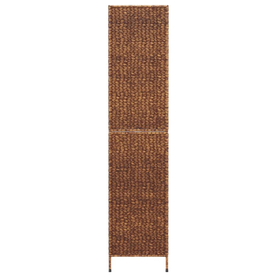 vidaXL Parawan pokojowy 5-panelowy, brązowy, 205x180 cm, hiacynt wodny