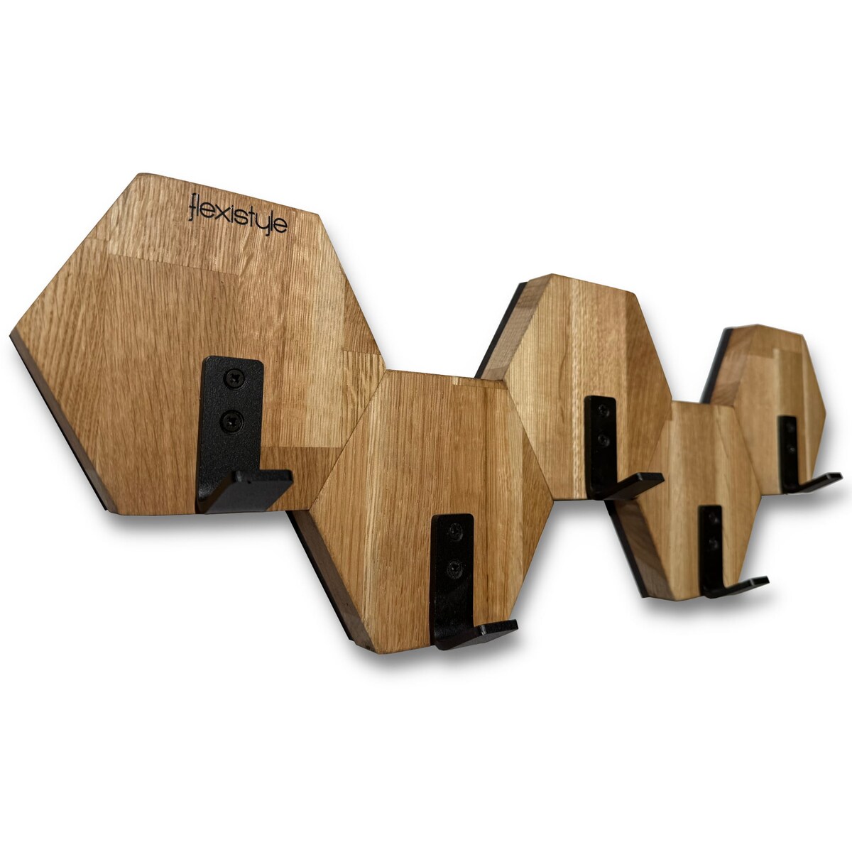 Wieszak ścienny na ubrania Hexagon 56cm