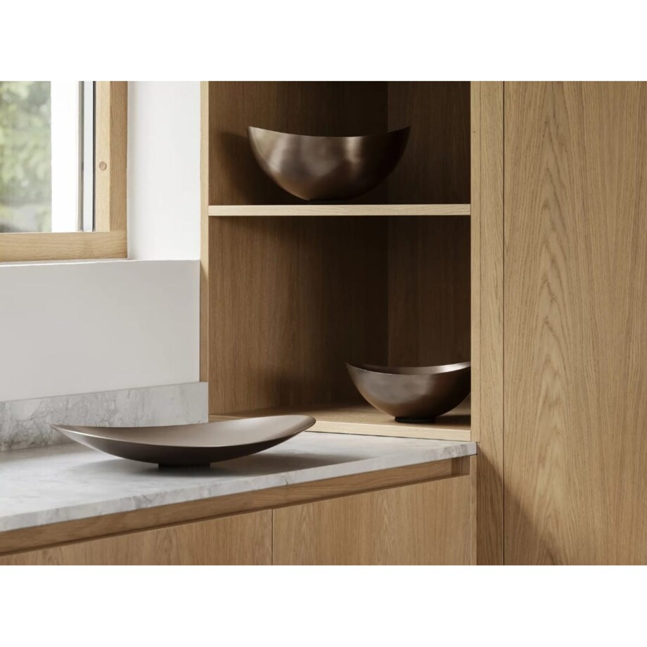 Misa ONDEA, burned metal, płaska, S