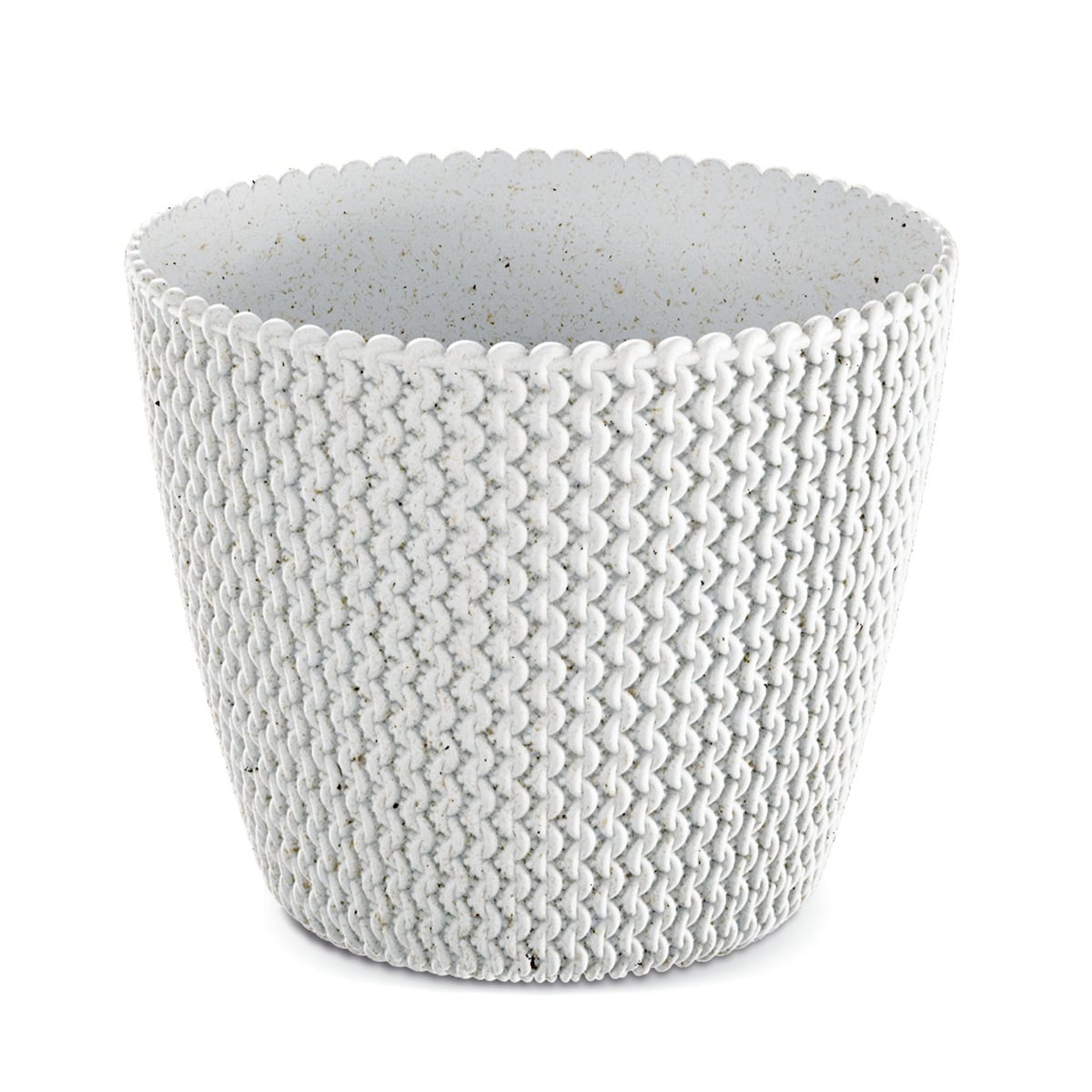 Doniczka Osłonka Domowa 25,9 Cm Na Stół Parapet Do Domu Biała