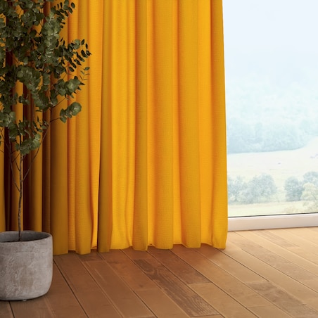 Zasłona na taśmie marszczącej 1 szt. 130x260 miodowy