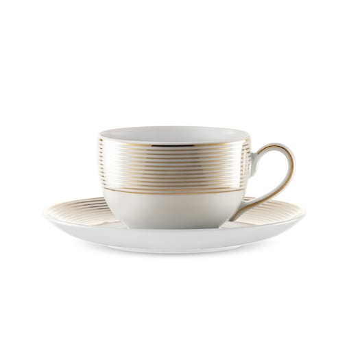 Filiżanka 250 ml ze spodkiem Yvonne Linea Złota E524