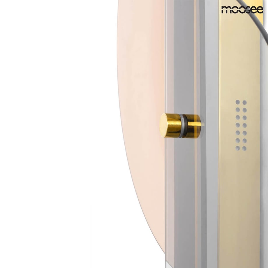 Szklana lampa ścienna Vitral MSE010400191 Moosee LED 5W 3000K Art. Deco złota