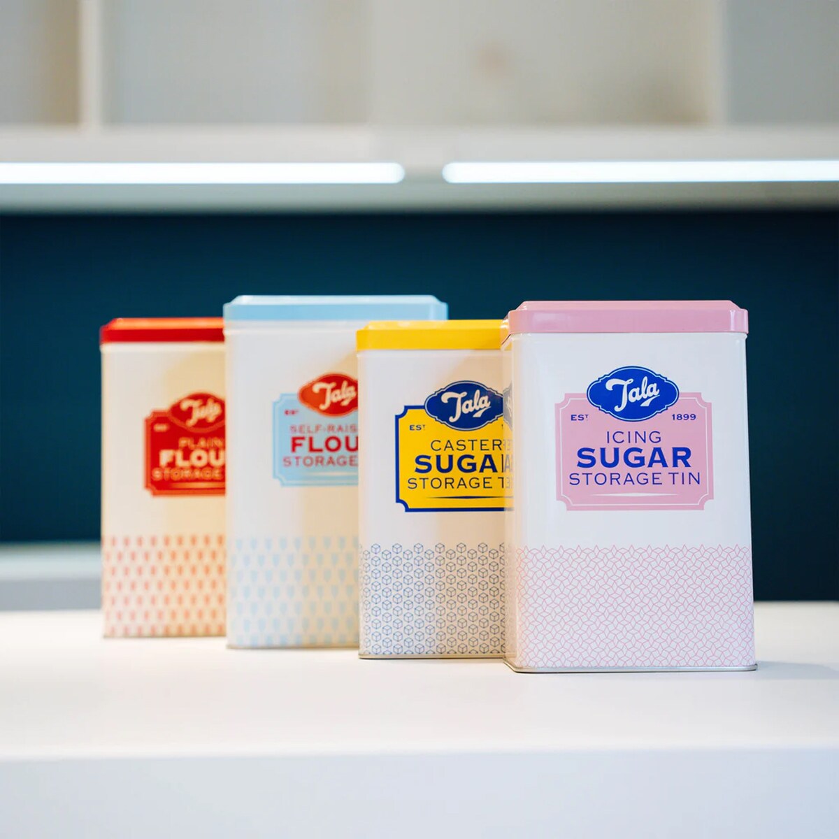 Tala puszka metalowa RETRO różowa