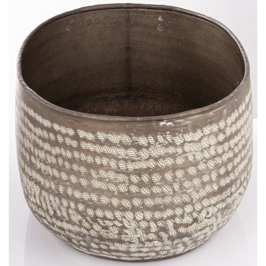 Osłonka metalowa 2 szt. 21x45x31 cm MERI złota i brązowa