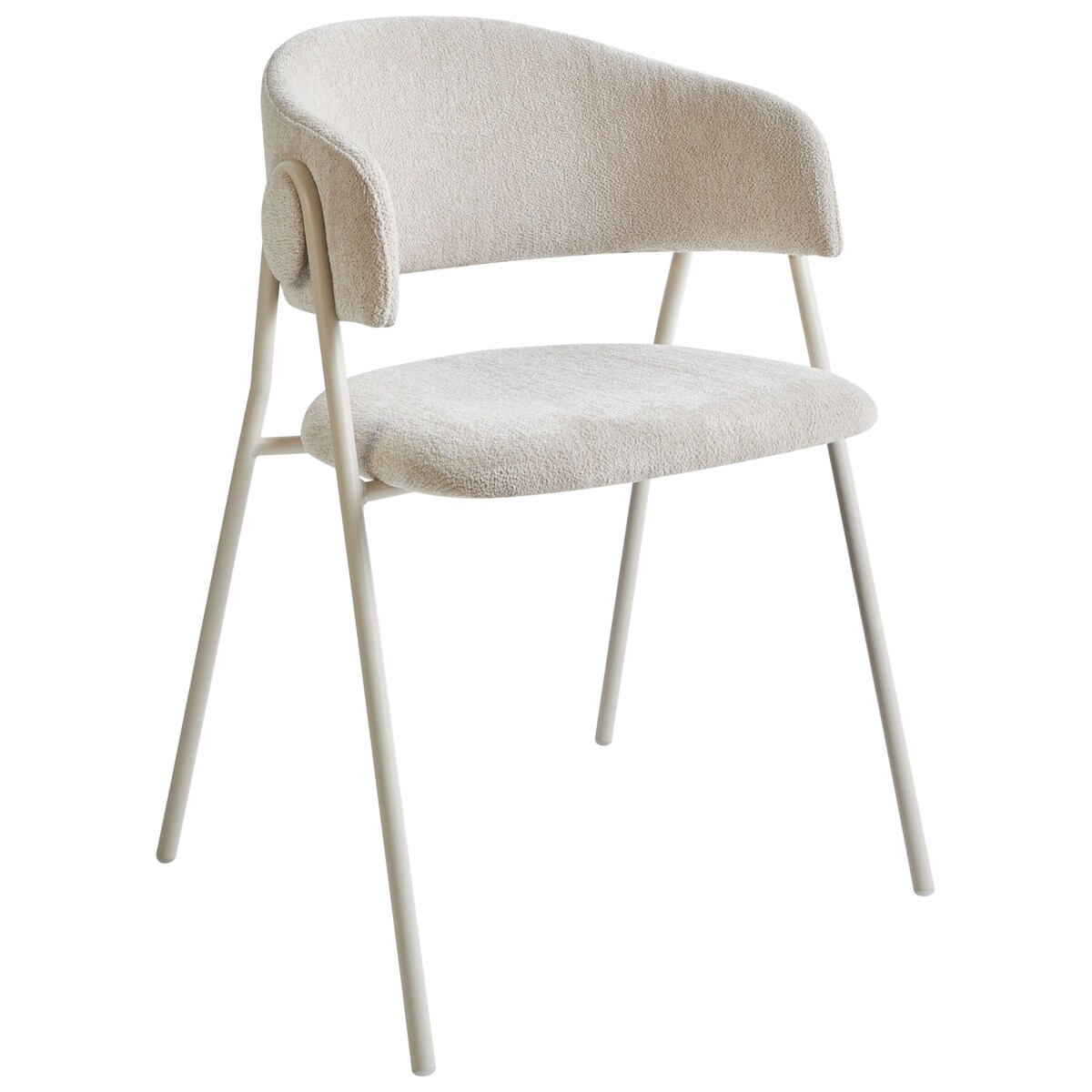 Zestaw 2 krzeseł do jadalni ALANSON Szenil Jasnobeżowy