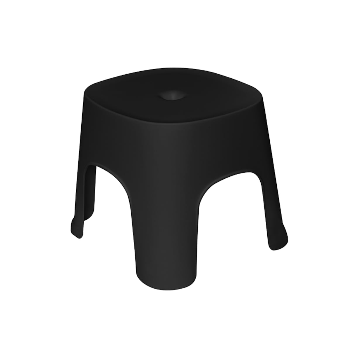 Krzesełko dla dzieci plastikowe stołek siedzisko czarne