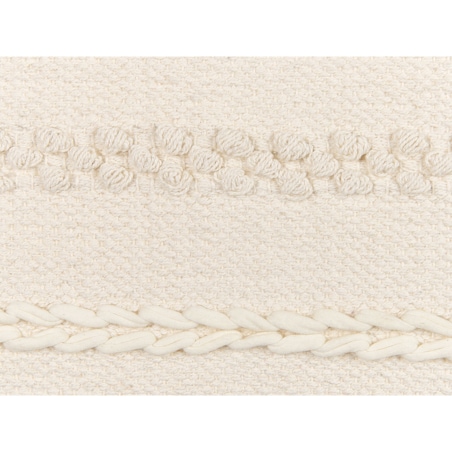 Dekoracja ścienna z frędzlami bawełniana beżowo-czarna DASKA