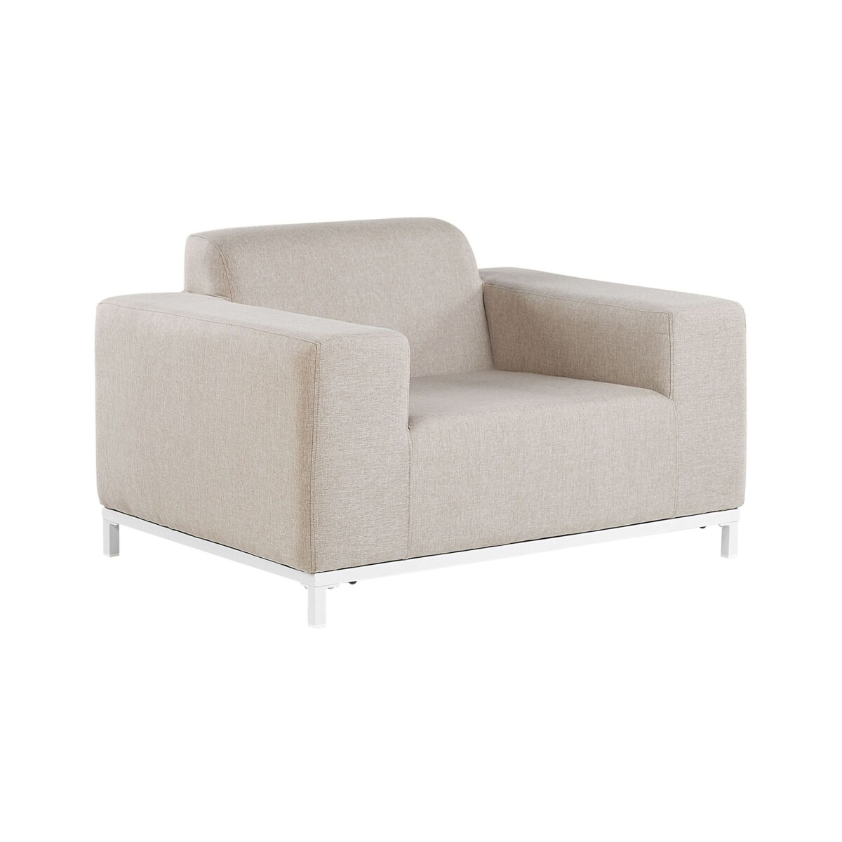 Zestaw 2 foteli ogrodowych beżowy z białym ROVIGO