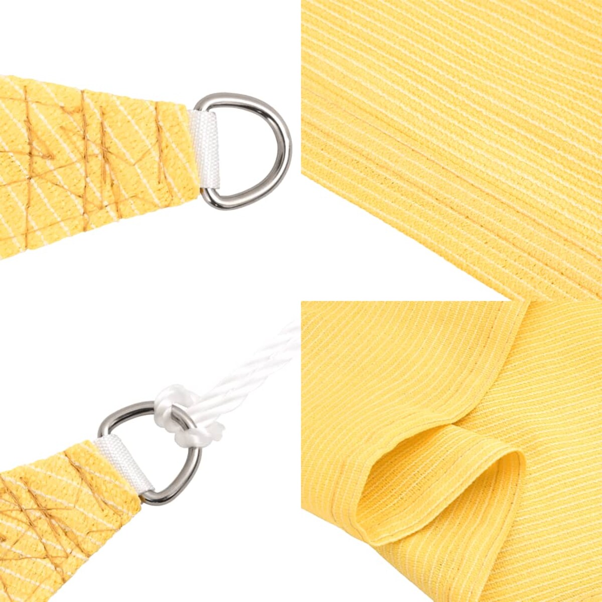 vidaXL Żagiel przeciwsłoneczny, 160 g/m², beżowy, 6x6 m, HDPE