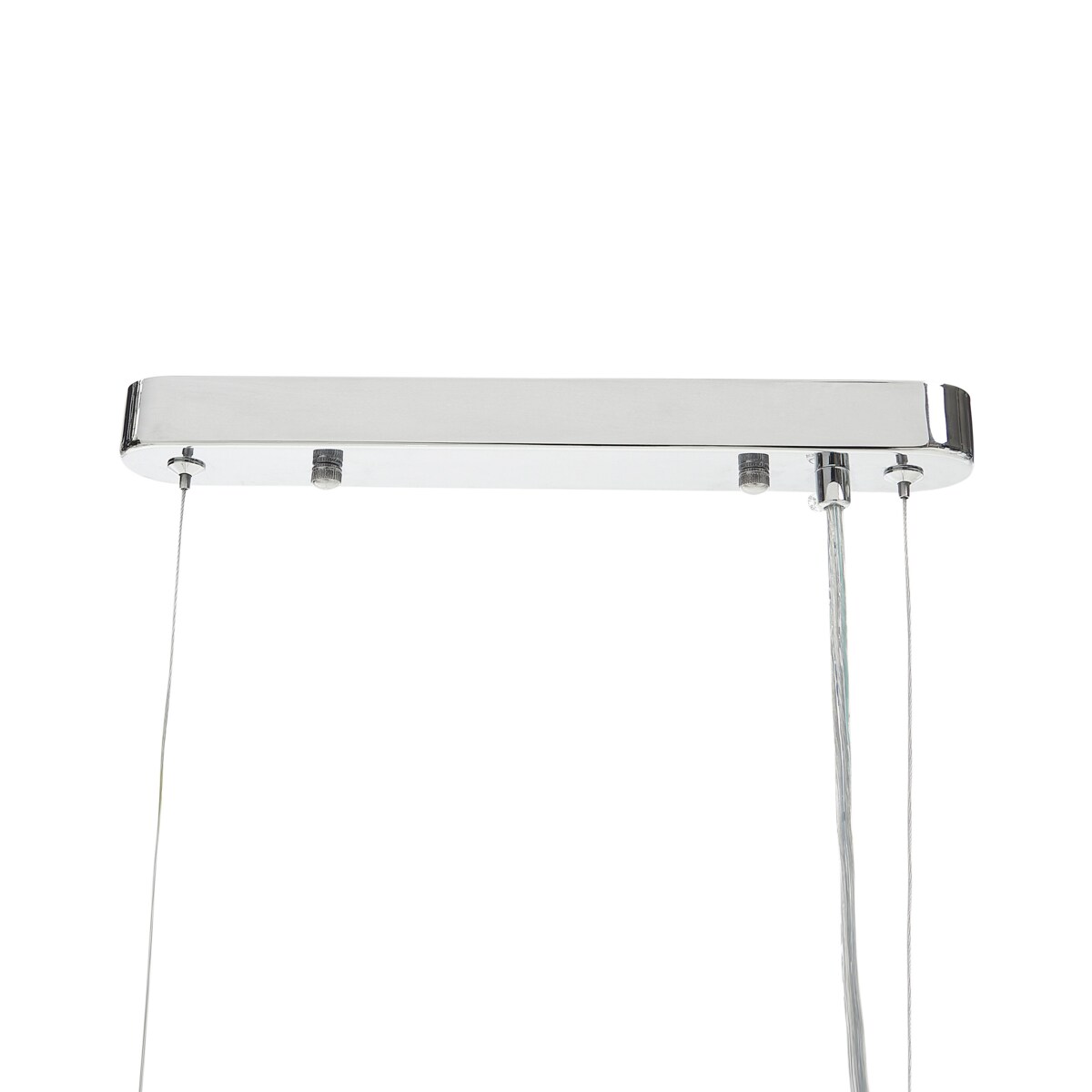 Żyrandol metalowy 4-punktowy srebrny BELELLE