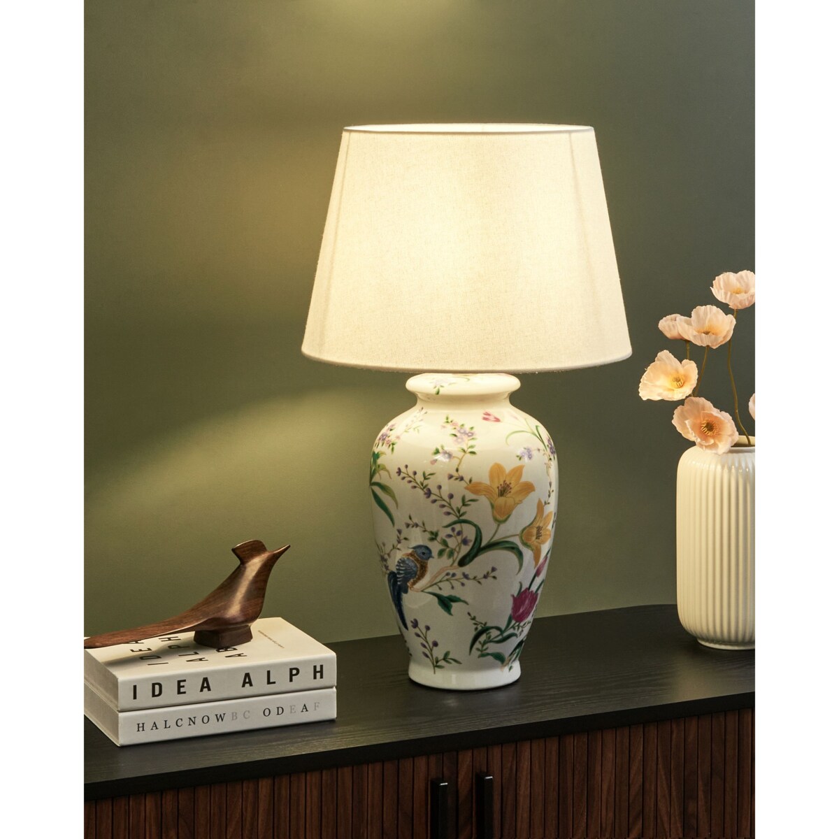 Lampa stołowa ACROSSO Porcelana Biały