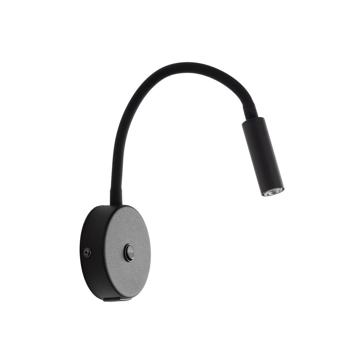 Kinkiet na wysięgniku TK Lighting Lagos Black z USB i włącznikiem, regulowany, czarny, G9