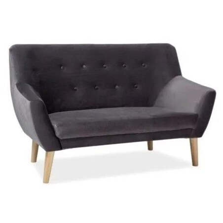 Sofa NORDIC 2 VELVET szara