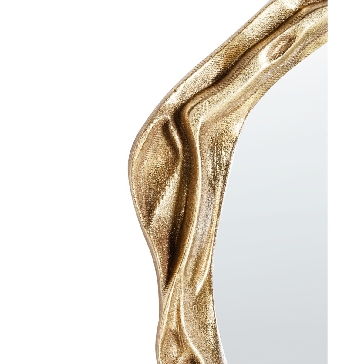 Lustro ścienne SERY 38 cm 75 cm Złoty