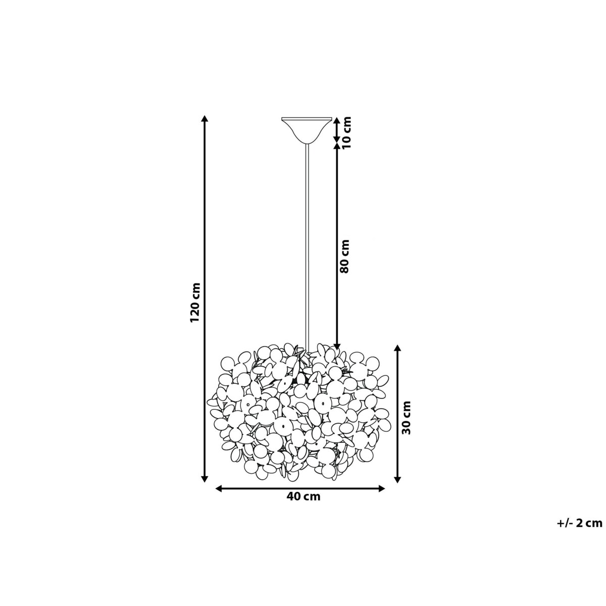 Lampa wisząca biała LAMONE