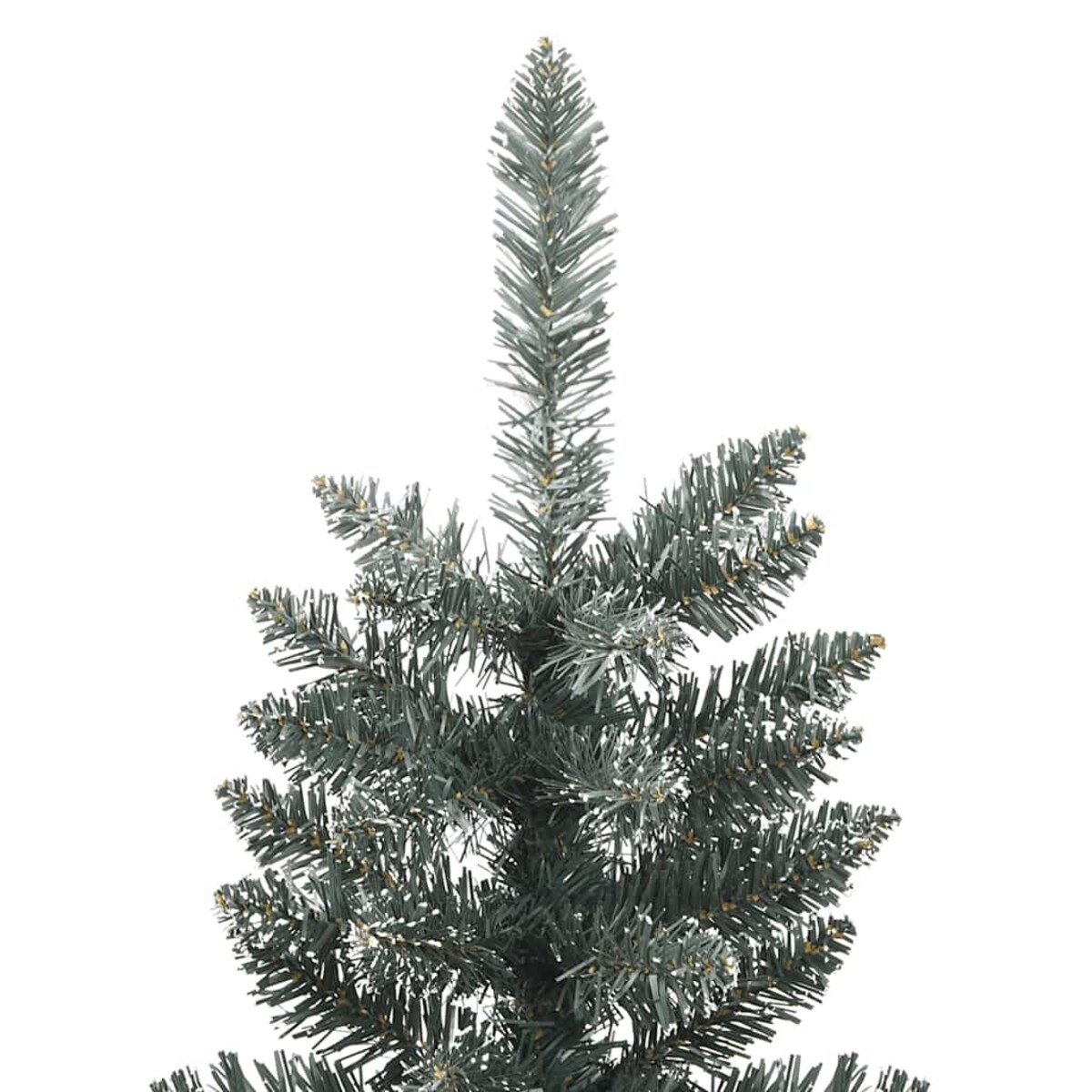 vidaXL Sztuczna, smukła choinka ze stojakiem, zielona, 150 cm, PVC
