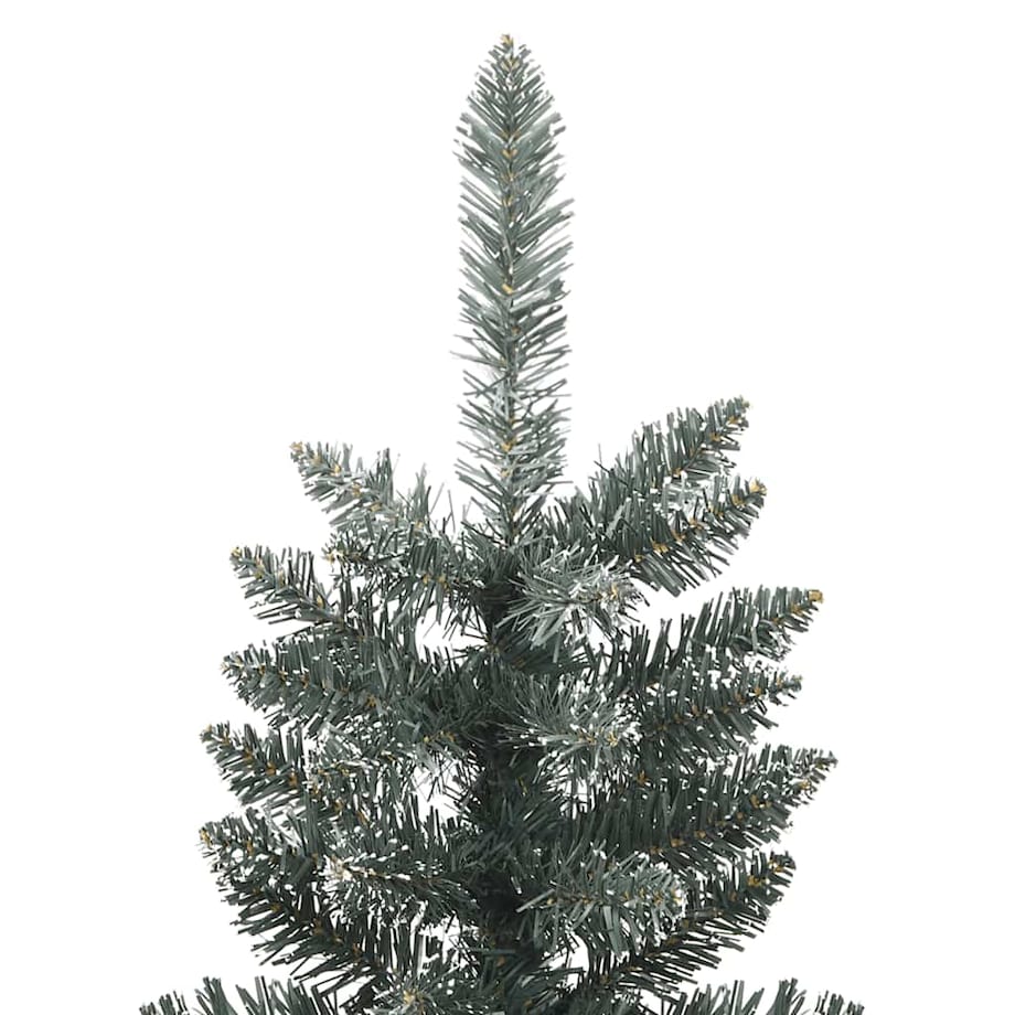 vidaXL Sztuczna, smukła choinka ze stojakiem, zielona, 150 cm, PVC