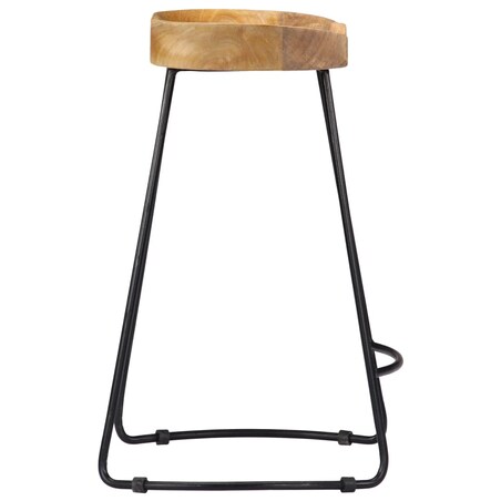 vidaXL Stołki barowe Gavin, 2 szt., lite drewno mango