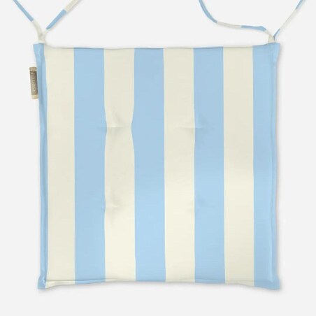 Poduszka świąteczna na krzesło - klasyczne błękitne pasy