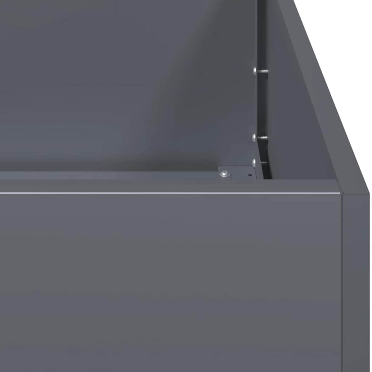 vidaXL Doniczka Antracyt 40x80x40 cm Stal walcowana na zimno