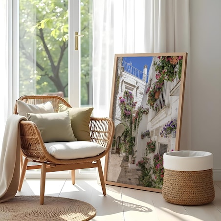 plakat uliczka cisternino apulia 50x70