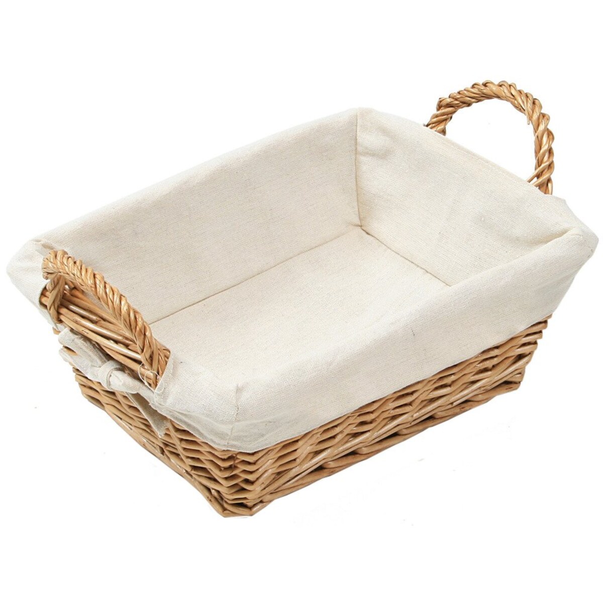 Kosz na pieczywo wyłożony płótnem, pojemnik na chleb z wikliny, KESPER