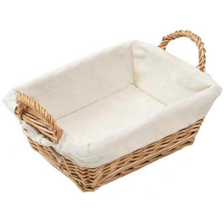 Kosz na pieczywo wyłożony płótnem, pojemnik na chleb z wikliny, KESPER