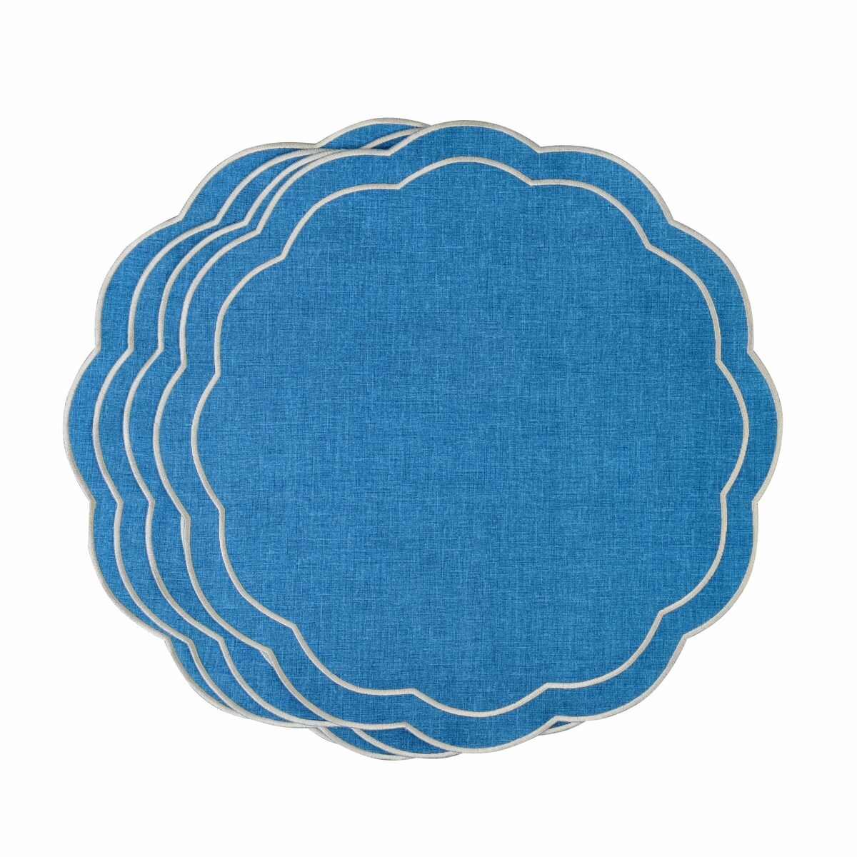 Haftowane podkładki Blue Petali - 4 sztuki