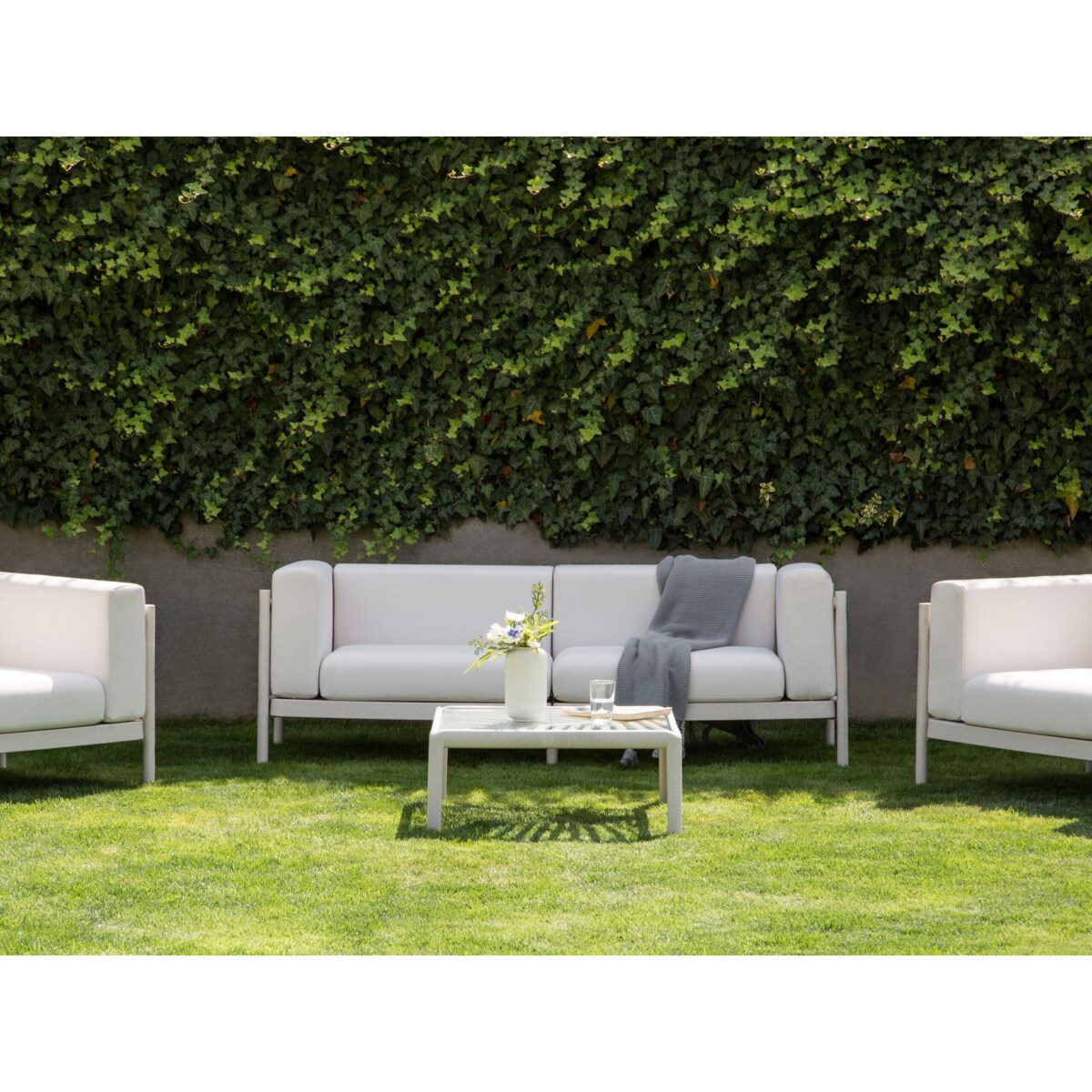 Sofa dwuosobowa 2-osobowa Jasnobeżowy FERRETTI