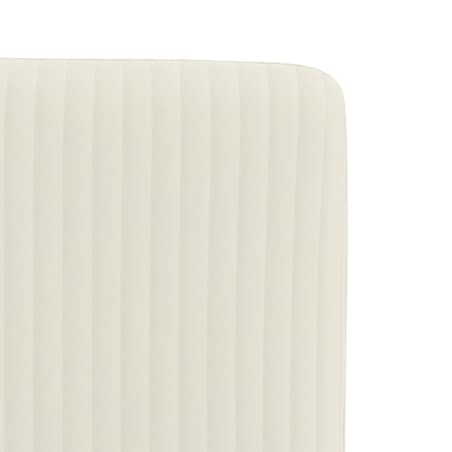 vidaXL Krzesła stołowe, 2 szt., kremowe, obite aksamitem