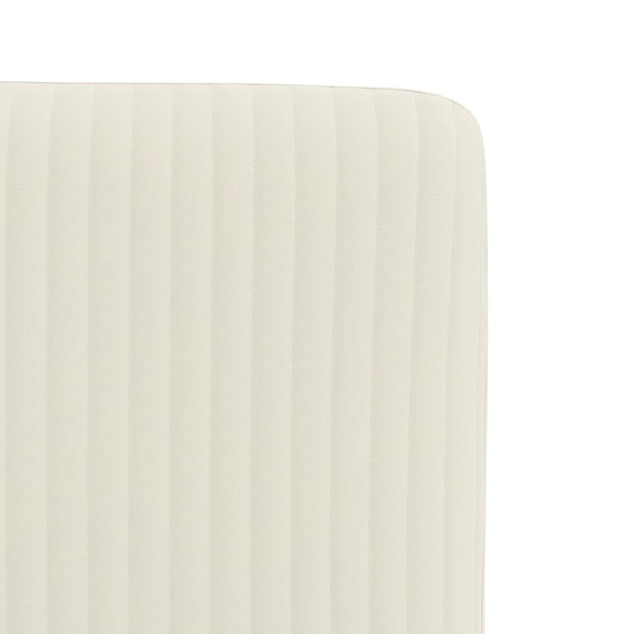 vidaXL Krzesła stołowe, 2 szt., kremowe, obite aksamitem